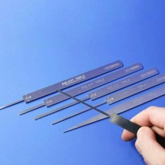 GALAXY Tools Stainless Steel 0.8mm Ultrathin Model File Stick Grinding Tool New