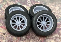 1/24 Scale: 17-inch “Rambler” wheels W/ Wide Rear Tires . Resin
