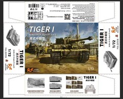 Refine 2003 1/72 Tiger I Mid Type Model Kit – 2 Options (217 Carius & Standard)