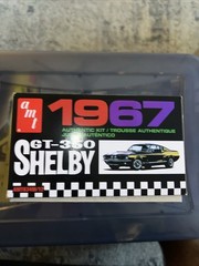 Black AMT 1967 Ford Shelby GT350 1/25 Plastic Model Kit 834M/12 open box
