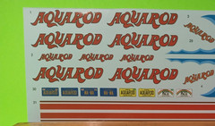 Drag Boat Decal Sheet 1975 Chevy Van Aquarod Race Team 1/25 AMT Custom Graphics