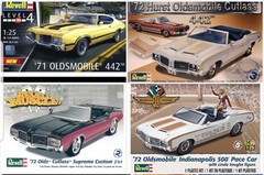 71 Olds 442 RADIATOR HOSES from Revell 1:25 Model Kit 1971