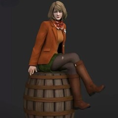 1/24 Resin Figure Model Kit Sexy President Daughter Unassembled, Unpainted Kit