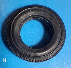 N 2 FIRESTONE BIAS PLY TIRES – HARD RUBBER TIRES – MODEL CAR KIT PARTS LOT