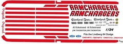 Ramchargers 1963-64 Dodge 330 1/25th – 1/24th Scale Waterslide Decals