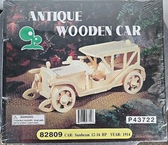 3pc NEW SEALED Wooden Model Car Kit Lot Antique, Classic, & Vintage Style