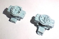 FAB25805 Vintage 600cfm Holley Street Carbs Pressure Cast Resin 1/25 Scale 2 Pcs