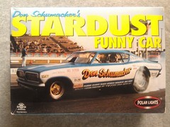 1/25 Scale Polar Lights Stardust Cuda Funny Car Kit. Sealed bags in open box.