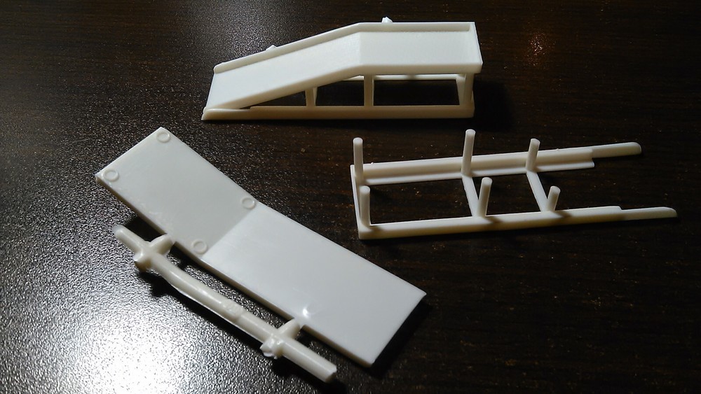 65 1965 Chevelle 1/25 drive on ramps repair shop garage service station diorama