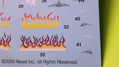 32 1932 Ford 1/25 waterslide decal sheet Custom devil flames pinstripe Hot Rod