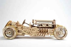 UGEARS U-9 Grand Prix Car – Wooden 3D Puzzle Model Kits for Adults and Teens