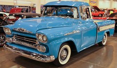 57 Chevy 1957 Pickup Truck Built Vintage Classic Race Car Metal Model 55 1955