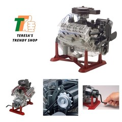 85-8883 Visible V8 Engine Model Kit 1:4 Scale 314-Piece Skill Level 5 Plastic…