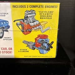 AMT 1475 MUSTANG HELL DRIVERS THRILL SHOW CAR-NIB-1/25 SCALE