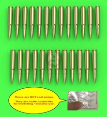 Master 1/35 7.92mm Cartridges for MG 34 / MG 42 Machine Gun (25 pcs) GM-35-026