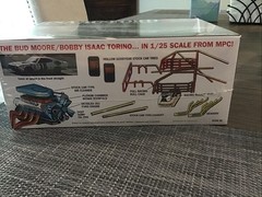 MPC 1:25 Bobby Isaac Ford Torino Stock Car NASCAR Plastic Model Kit Unassembled