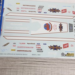 Slixx 1884 Schlitz/Blue Max 84 Mustang F/C Raymond Beadle 1/25 Waterslide Decal