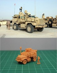 1/144 USA Cougar 4×4 HEV MRAP /w soldier (fine detail) Resin Kit