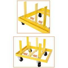 750 Lbs Heavy-Duty Rolling Engine Stand, Steel Construction with Casters and Saf