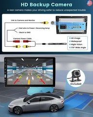 AM Radio Hikity 9 Inch Touch Screen Single Din Car Stereo with Carplay Android