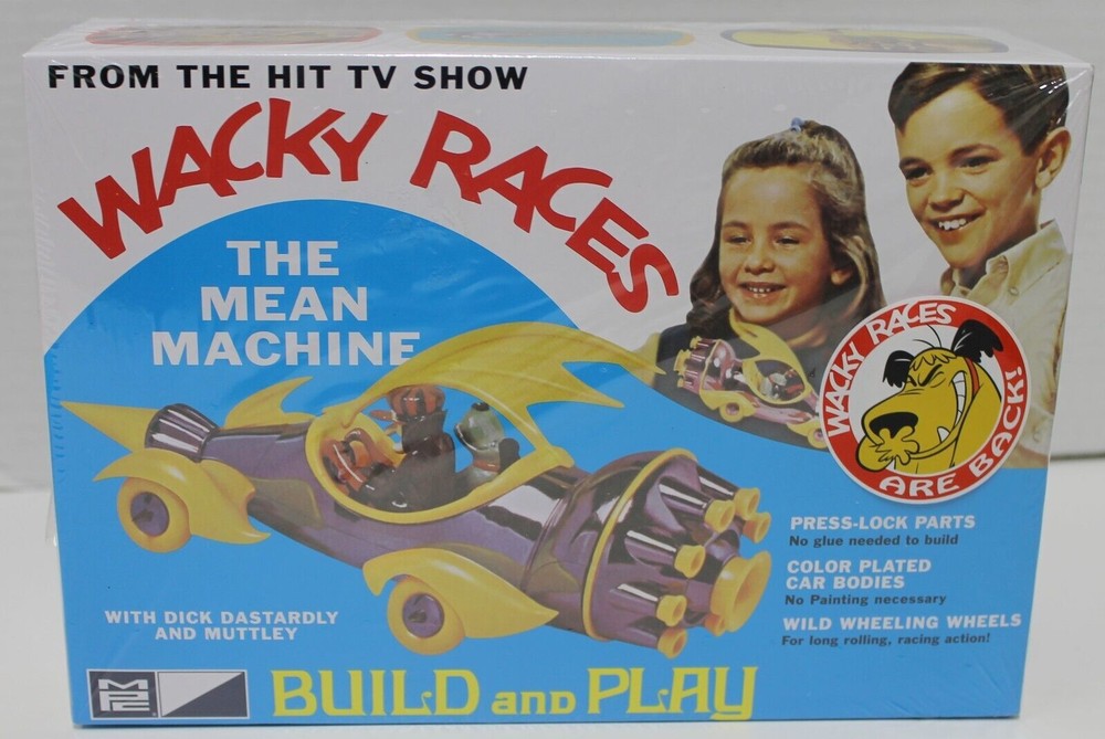 MPC 1:25 Wacky Races The MEAN MACHINE Snap Model Kit w/ Dick Dastardly Muttley