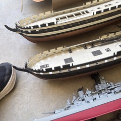 Large Group Lot Vintage Model Models Ship Ships Boat Boats Junk Yard Junkyard