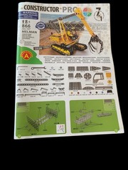 CONSTRUCTOR PRO 7 IN 1 866 PARTS NEW OPEN BOX MODEL KIT 8+ CONSTRUCTION