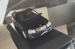 1/43 MINICHAMPS Mercedes Benz , C class coupe, sport,met. Black, mint+++!