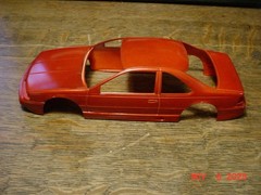 1989-1993 Ford Thunderbird Slot Car Body 1/24 1/25 Model Part UPRM