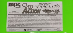 Motorcycle Bike Trailer MPC 1/25 1980 Monte Carlo Class Action
