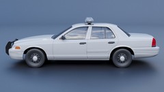 1/25 resin 3d printed CROWN VICTORIA 2010 police cruiser by Bezrodny