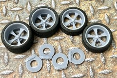 1/24 Scale: 21/20 Inch “Boyd Magneato” Wheels With Wide Rear Street Tires; 1/25