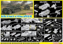 DRAGON 6939 Sd.Kfz/10 Ausf.A w/10.5cm leFH18/40 Model