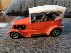 Neat Built up Vintage Lil John Buttera’s 27 T Touring Ford Street Rod Model car