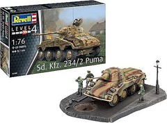 Revell-Germany Sd.Kfz. 234/2 Puma Tank – Plastic Model Military Tank Kit – 1/76