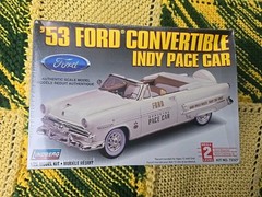 LINDBERG- 53 Ford Convertible Indy Pace Car, Open. Fact Sealed Parts bags in Box