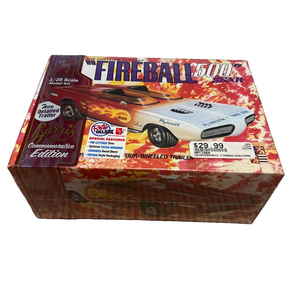 AMT GEORGE BARRIS “FIREBALL 500” SSXR 1/25 SCALE MODEL KIT Brand New Sealed