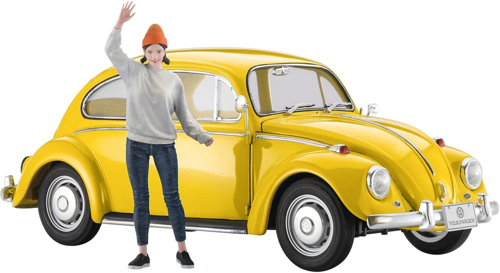 Hasegawa 1/24 VW Beetle 1967 w/Girls Figure Plastic Model SP620 (Car)