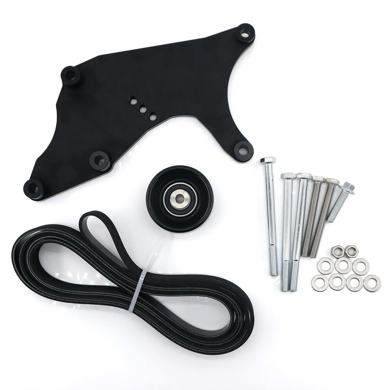 Rjsphh Ls Truck Dual Alternator Bracket Kit For Chevy Gm 1999-2013 4.8 5.3 6.0