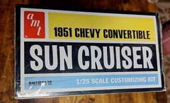 1951 Chevy Convertible SUN CRUISER – AMT Model Kit 1/25 Sealed Box