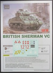 Rye Field Models 1/35th Scale British Firefly – Decals from Kit No. 5038