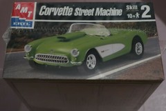 1957 Corvette NOS vintage AMT car model kit Issued in 1998