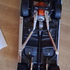 Chevrolet Chevelle White Dragster Diecast Drag Racing Car Model