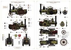 1901 Burrell Compound Traction Engine (3d print. model kit) 1/16 ScaleX SX-16001