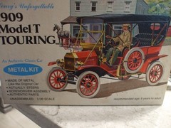 HUBLEY / GABRIEL 1/20 SCALE 1909 MODEL T TOURING METAL MODEL KIT UNASSEMBLED NOS
