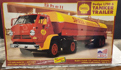 Shell Dodge 1700 & Tanker Trailer Lindberg 1:25 NEW FACTORY SEALED *US Seller*