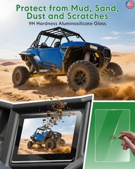 7” Ride Command Screen Protector, Tempered Glass Screen Protector Compatible