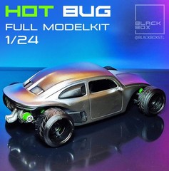 1:25-1:24 Scale VW HotBug Model Kit-Unpainted-Unassembeled