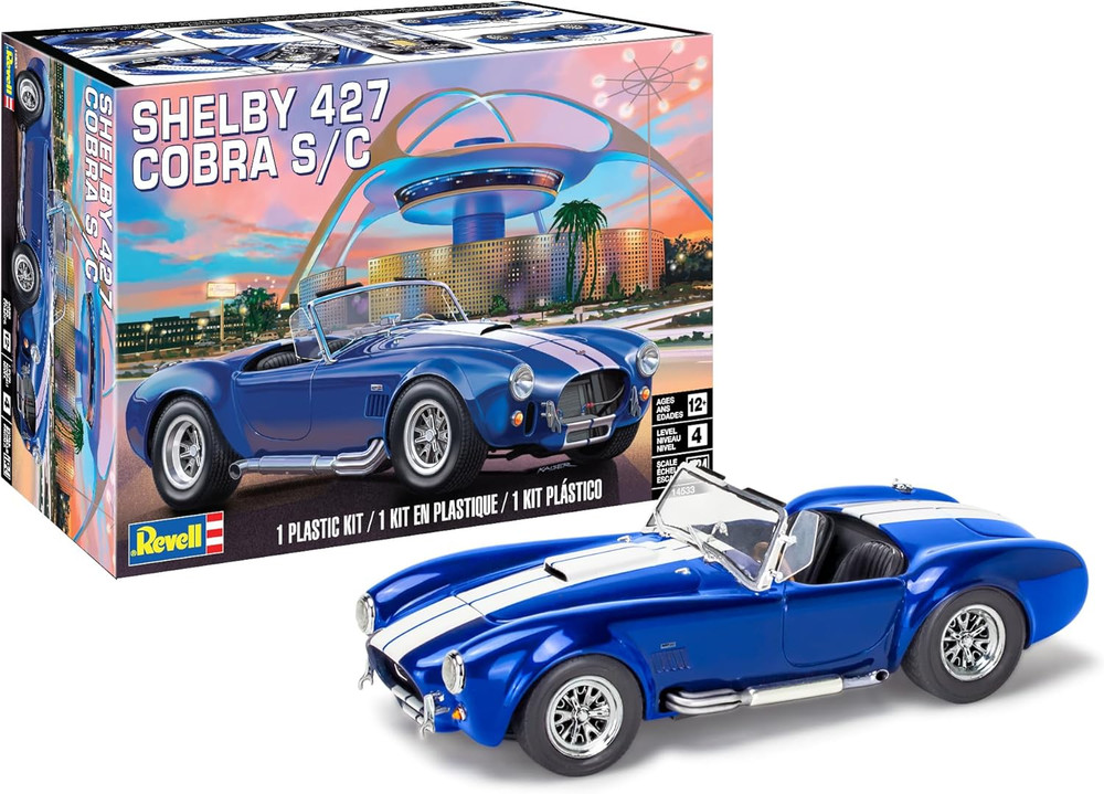 Shelby Cobra 427 S/C 1:24 Scale Model Kit 104-Piece Skill Level 4