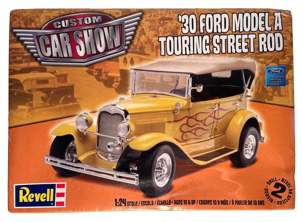 Revell Car Show ’30 Ford Model A Touring Street Rod 1:24 Model,2009 Sealed (B266